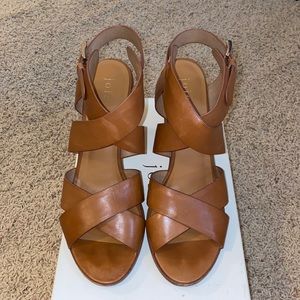 Joie Tan Leather Heels